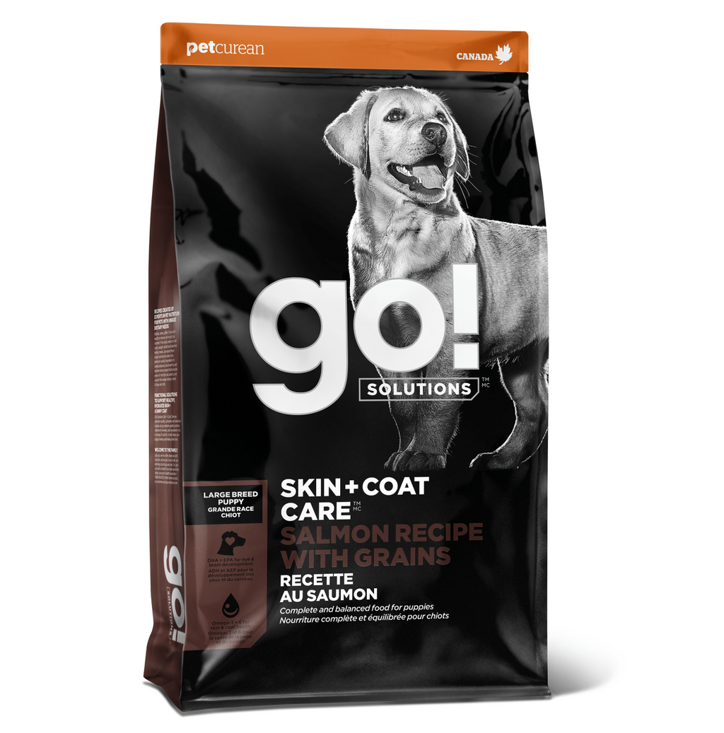 Go! Solutions Skin & Coat Salmon Recipe with Grains Large Breed Puppy (5.4kg)