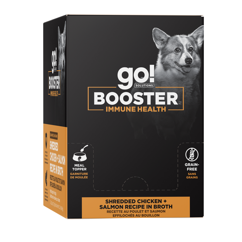 Go! Solutions Dog Booster Immune Health Shredded Chicken & Salmon (79g)