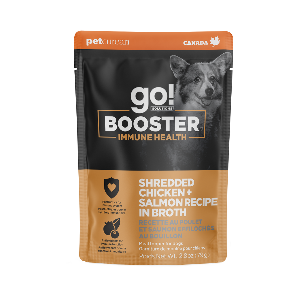 Go! Solutions Dog Booster Immune Health Shredded Chicken & Salmon (79g)
