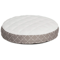 QuietTime Couture Empress Round Mattress in Mushroom