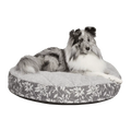 QuietTime Couture Empress Round Mattress in Pewter Floral