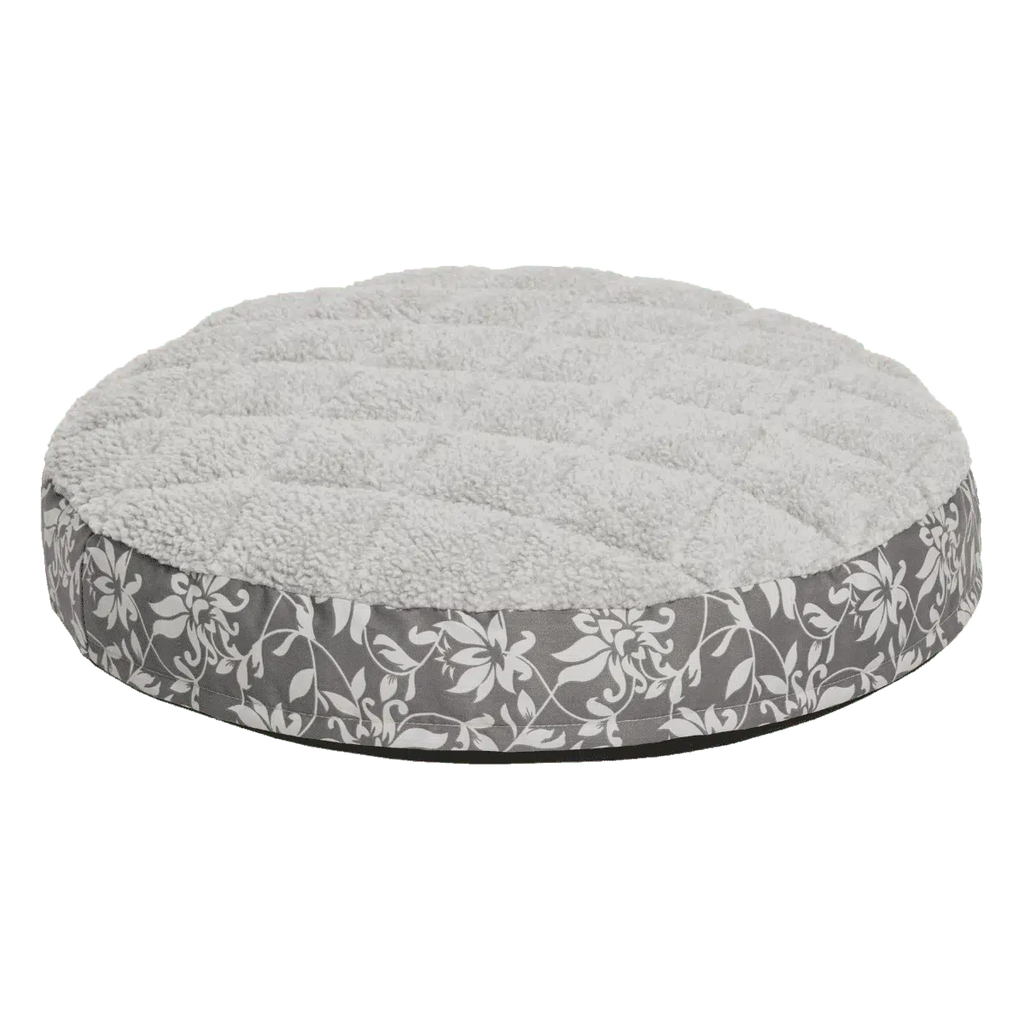 QuietTime Couture Empress Round Mattress in Pewter Floral