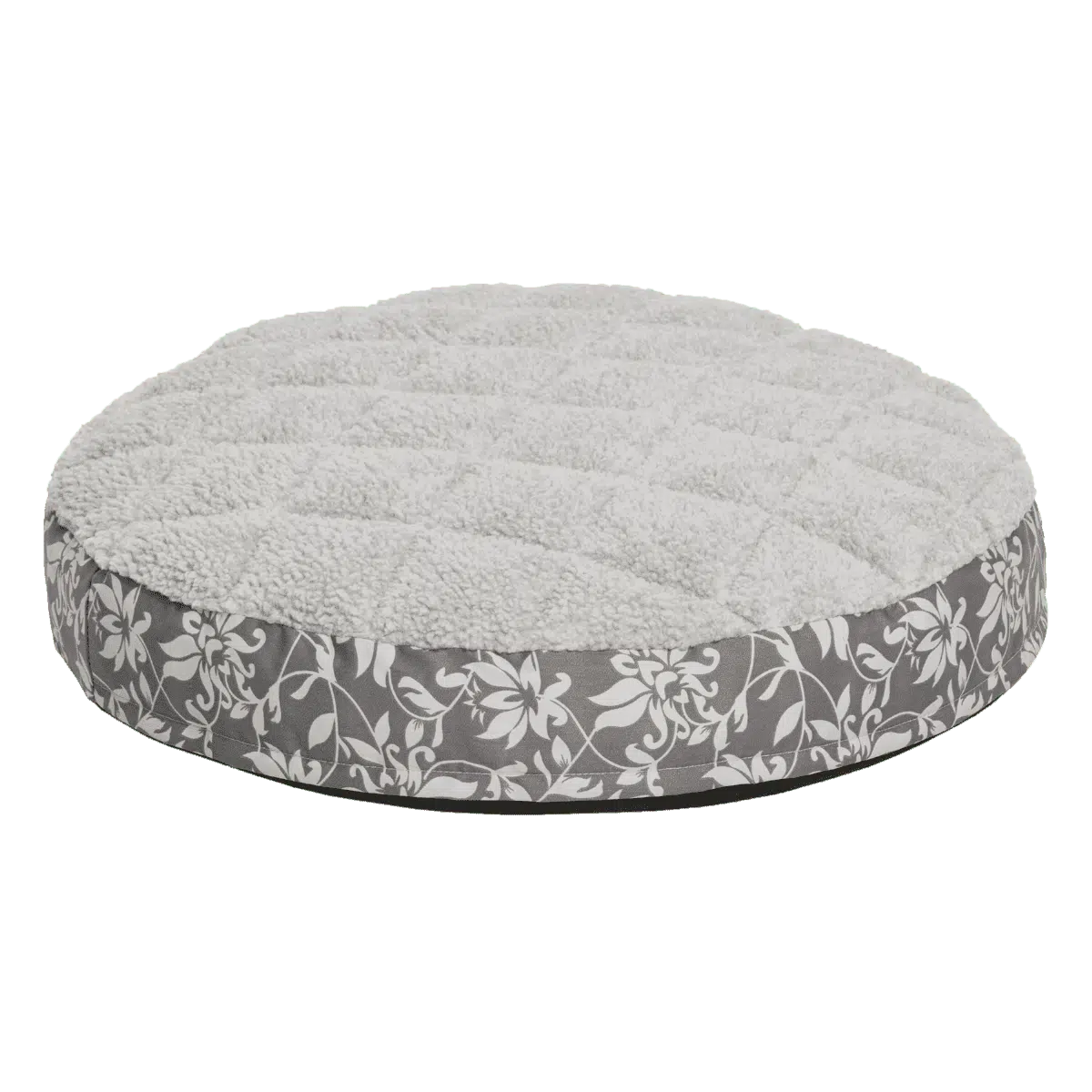 QuietTime Couture Empress Round Mattress in Pewter Floral
