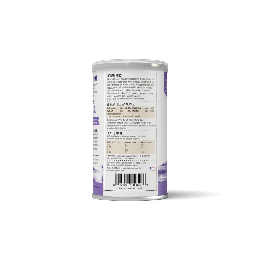 Honest Kitchen Instant Goat’s Milk With Probiotics 5.2 oz