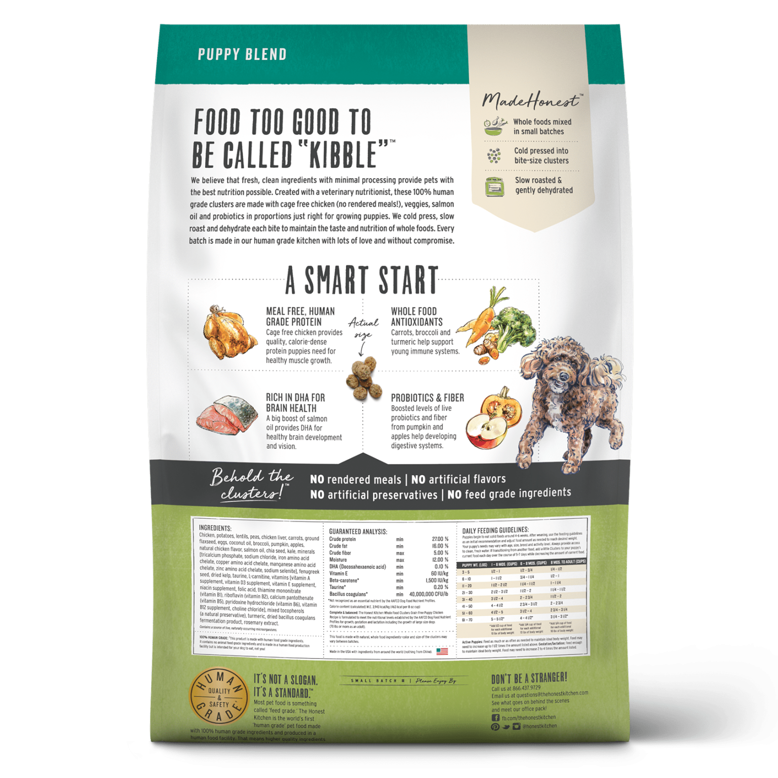 Honest Kitchen Puppy Grain Free Chicken Clusters