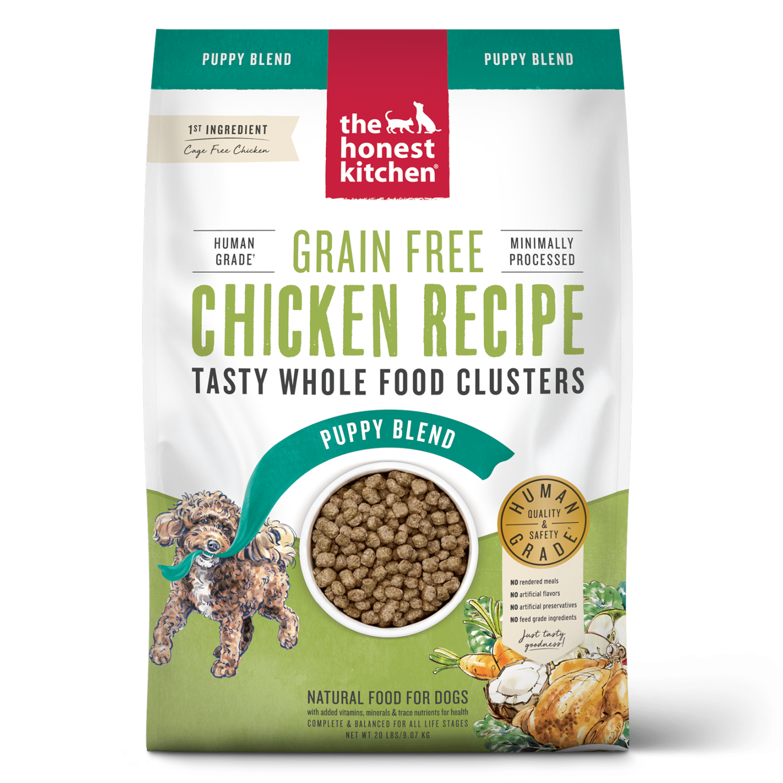 Honest Kitchen Puppy Grain Free Chicken Clusters