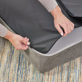 Quiet Time Memory Foam Sofa Gray