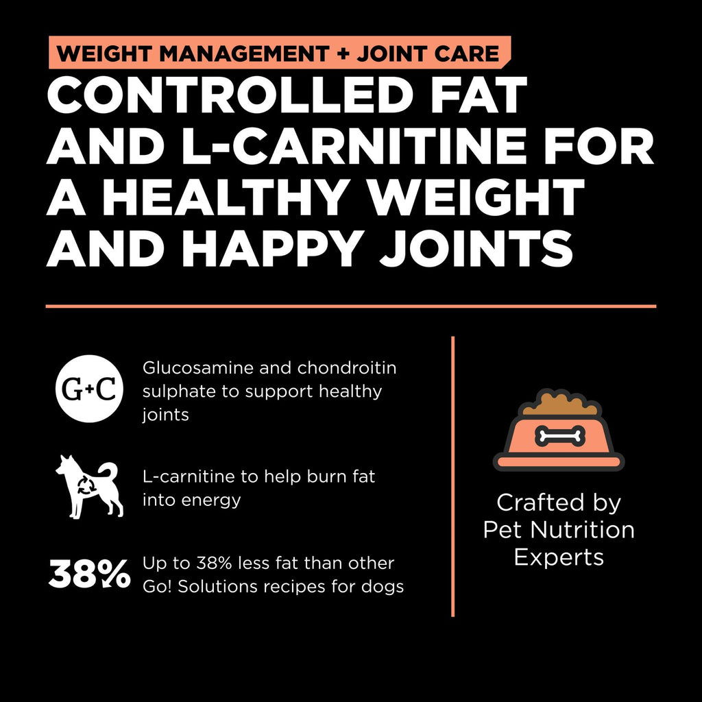 Go! Weight Management + Joint Care Grain Free Salmon Recipe for Dogs (5.4kg)