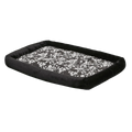 Quiet Time Sofia Bolster Black Floral Crate Pad