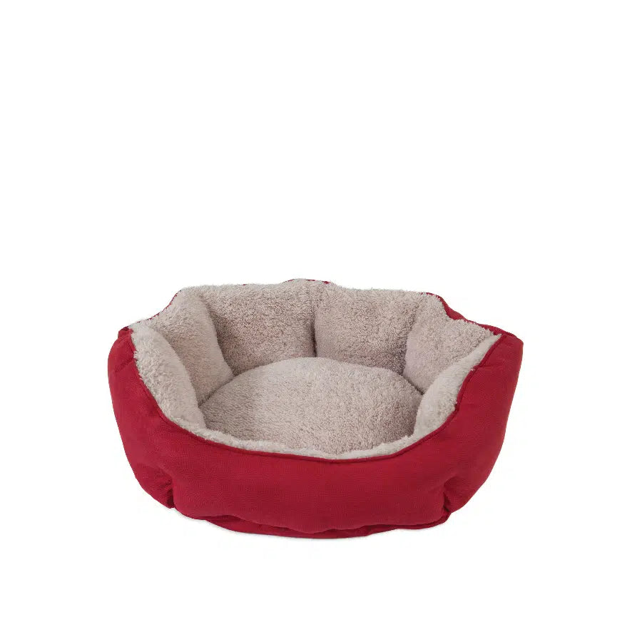 SnooZZy Clamshell Pet Bed – Red